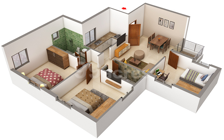 3D Cutaway Layout